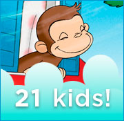 21 Kids with Curious George